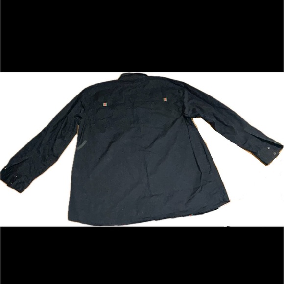 Y2K VINTAGE 3XL MENS BROOKLYN BASEMENT LONG SLEEVE PEARL SNAP BUTTON UP SHIRT - Picture 7 of 7